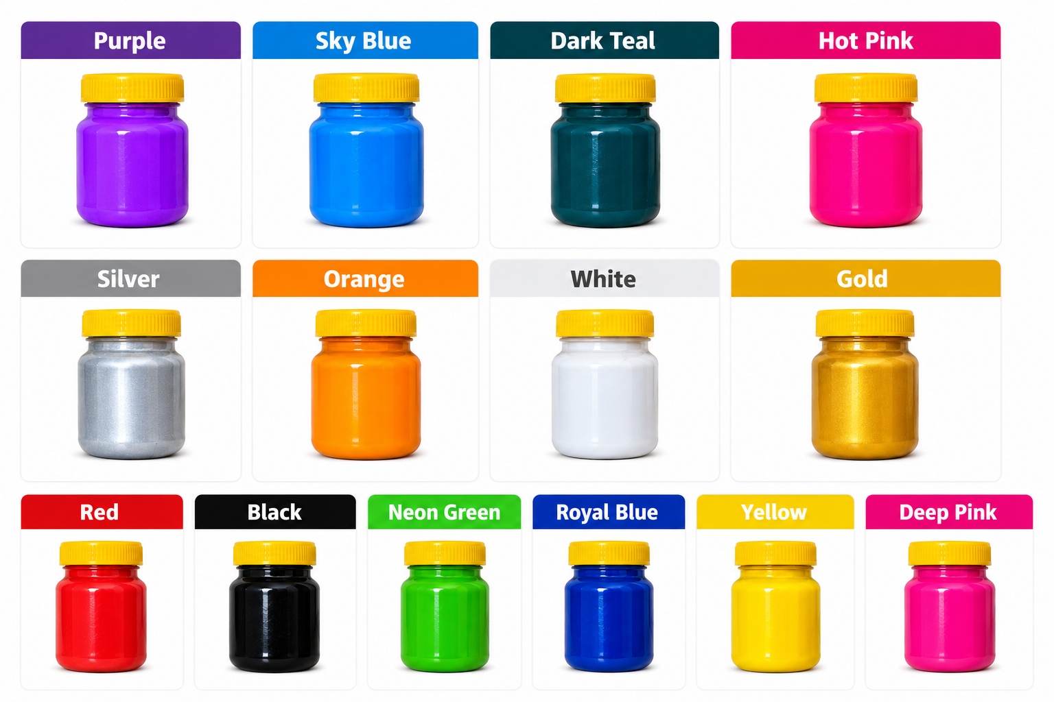 Premium Acrylic Pigment Color Set for gypsum